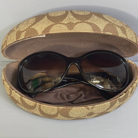 COACH Molly Sunglasses in Tortoise w/ Etched Monogram ~ EUC! - Picture 8 of 12